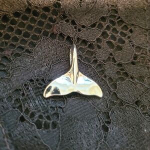 Silver Whale's Tail Pendant